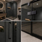 Cabina Dus Sticla 8mm, Fumuriu, 90x120x195cm