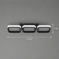 Lustra LED VERTEX 34W, 3 Patrate, Liniara, lumina Rece/Calda/Neutra, Neagra