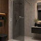 Paravan Dus Walk-In Fumuriu, 70x200 cm, Sticla Securizata 8 mm, Profil Cromat