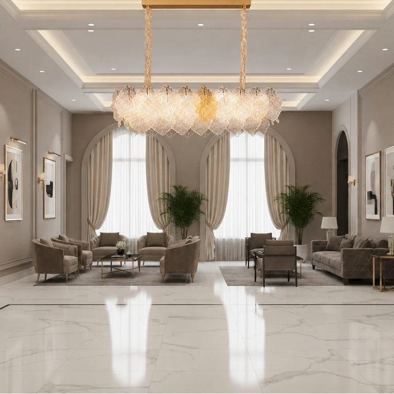 Candelabru Cristal LACE Royale 11xE14, Dimensiune 83x33 cm, Inaltime 31 cm, Auriu Lucios, Inaltime Reglabila, Design Elegant-3