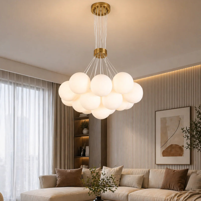 Lustra MODERNA LOFT Bagliore, Glob, 13xE27, Inaltime Reglabila, Auriu-2