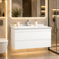 SERIA 786 100CM - Mobilier Baie Suspendat ALB 2 SRT, Lavoar Ceramic