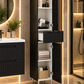 SERIA 033 30 CM - Dulap Baie Inalt MDF Negru