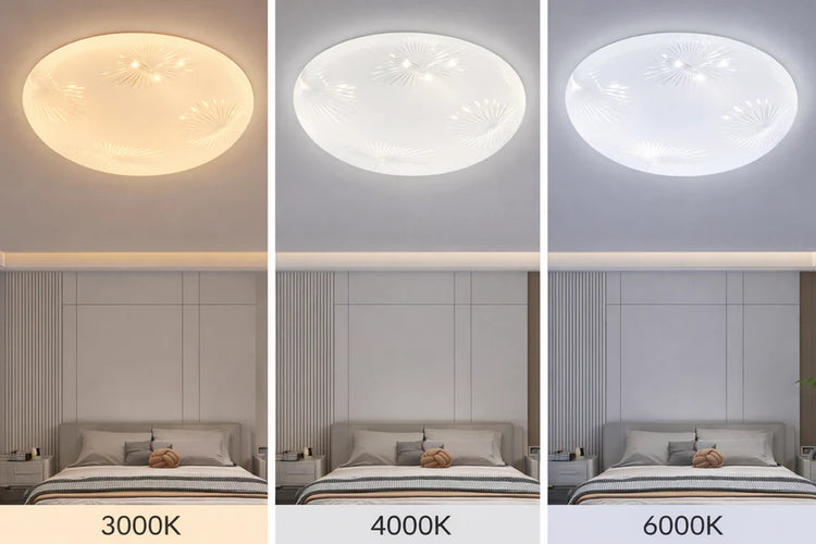 Plafonieră LED Raza 23 cm, 22W, 3000K / 4000K / 6000K, Alb, Metal si Acril