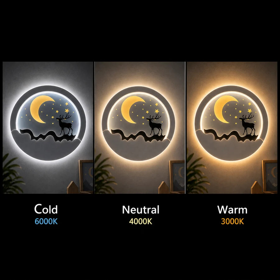 Aplica LED NOCTRA, 44W, Lumina Calda/Neutra/Rece, Negru-6