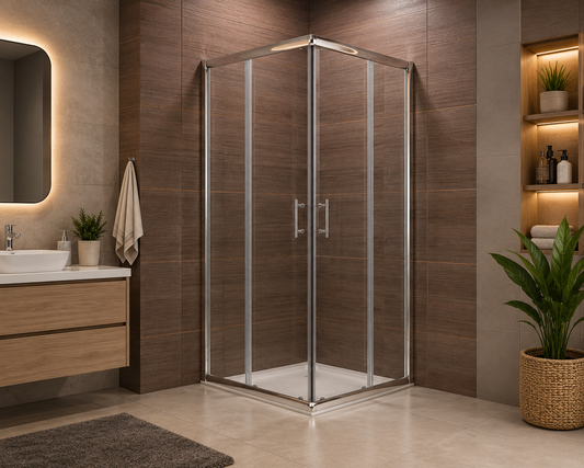 Cabina dus 90x90cm patrata sticla 4MM RDR6 GOBE