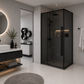 Cabina Dus Sticla 8mm, Fumuriu, 90x90x195cm