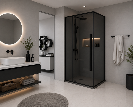 CABINA DUS GEAM FUMURIU 6MM 90X90CM