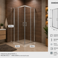 Cabina dus 90x90cm patrata sticla 4MM RDR6 GOBE