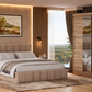 Dormitor Radu cu oglinda cappuccino/sonoma 180cm + saltea 160x200x20cm