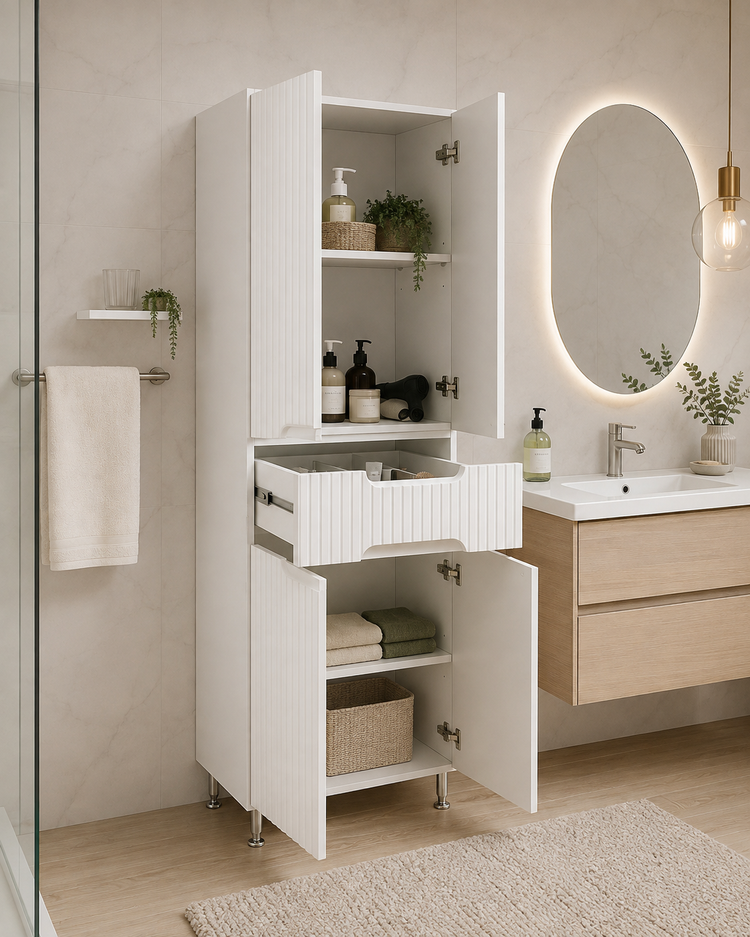 SERIA 033 - DULAP BAIE INALT MDF 60CM ALB