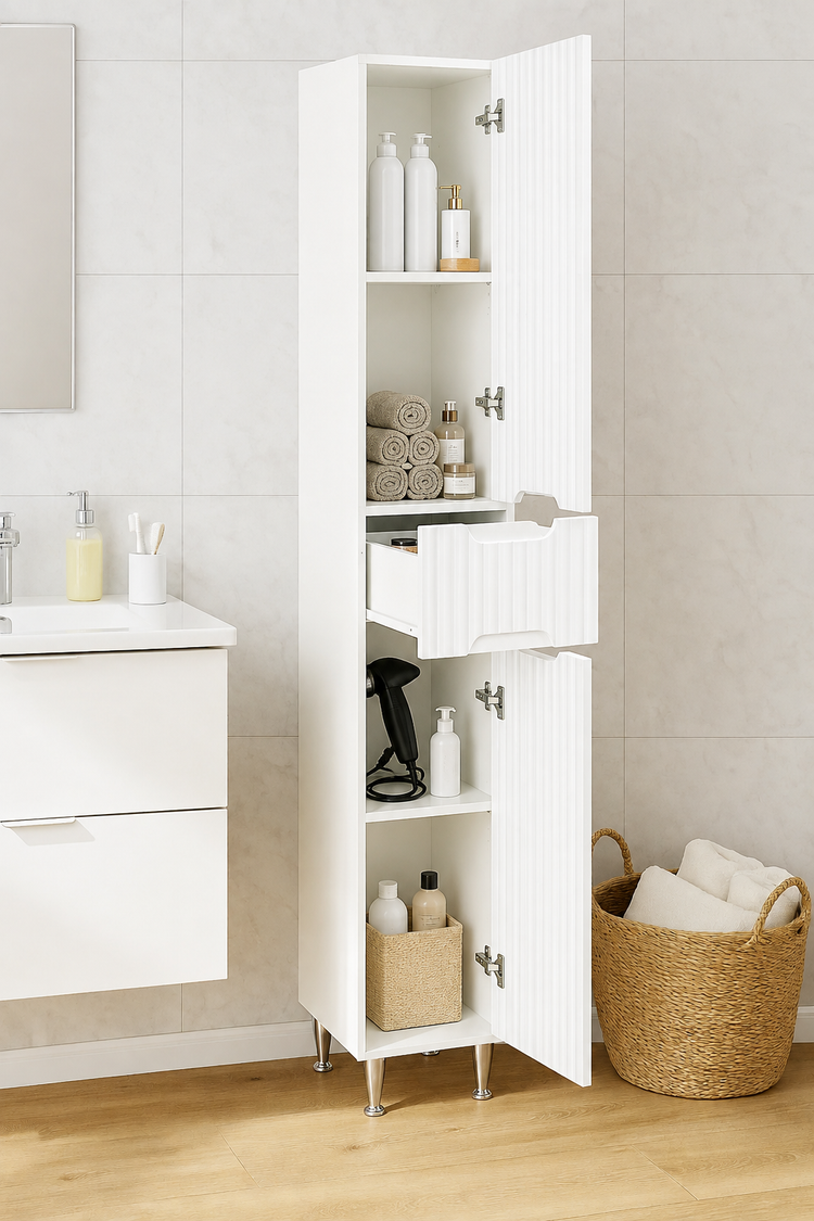 SERIA 033 - DULAP BAIE INALT MDF 30CM ALB