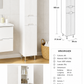 SERIA 033 - DULAP BAIE INALT MDF 30CM ALB