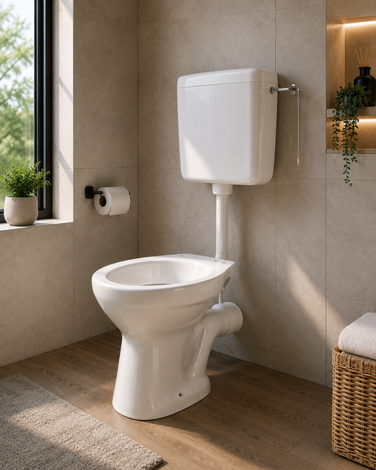 Vas Wc pentru bazin semi-inaltime,  Scurgere Laterala