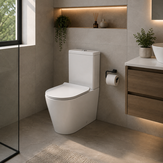 Set Wc Verdi Rimless Alb Scurgere Laterala