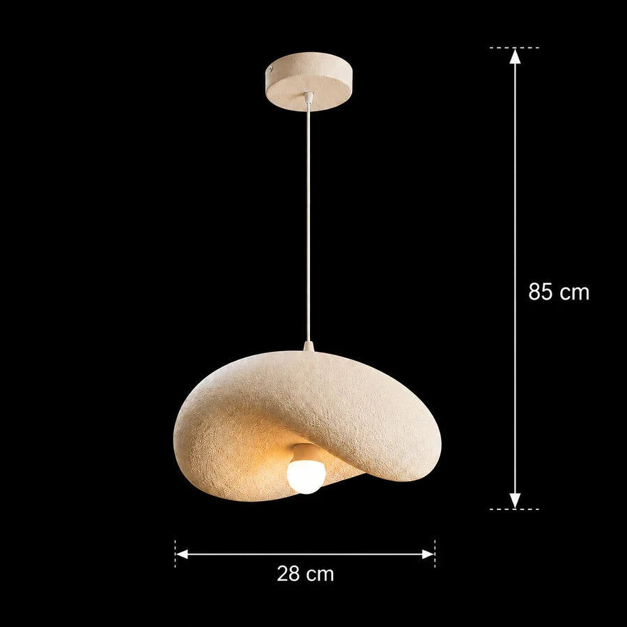 Lustra Moderna FOAMER Petito, 28 cm, Suspendata, 1 X E27, Alb, Metal si Spuma, Inaltime Reglabila-4
