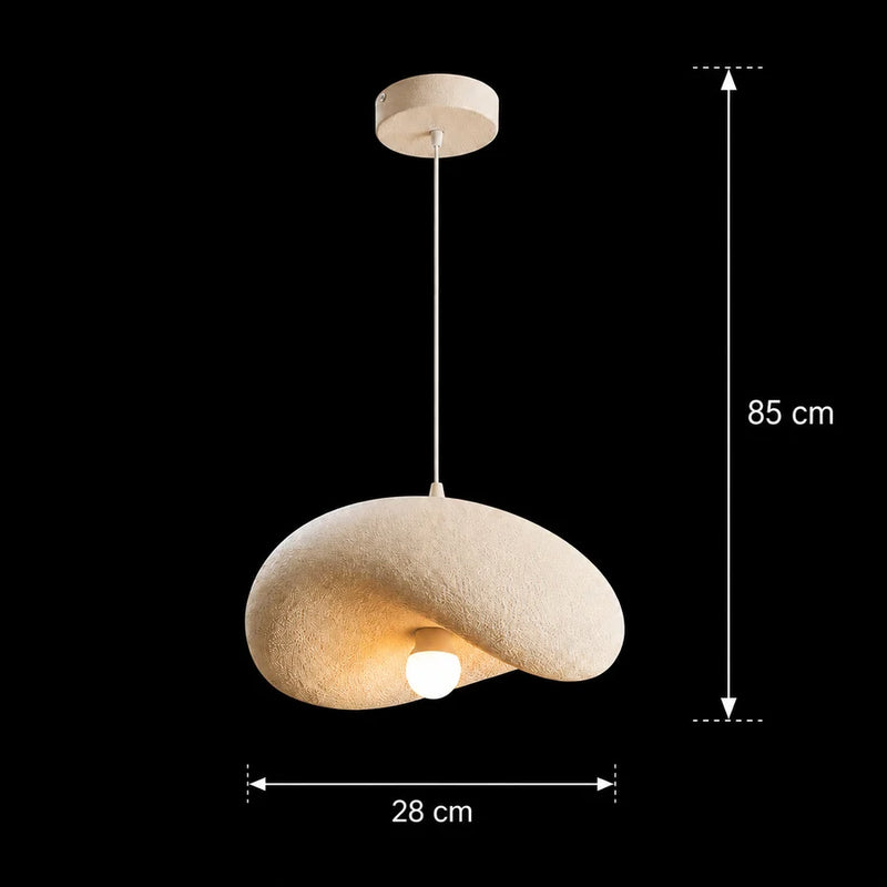 Lustra Moderna FOAMER Petito, 28 cm, Suspendata, 1 X E27, Alb, Metal si Spuma, Inaltime Reglabila-4