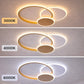 Lustra LED cu telecomanda KILLIAN 46W, 3 Cercuri, lumina Rece/Calda/Neutra 3000K/4000K/6000K, Dimabila, Auriu Alb