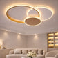 Lustra LED cu telecomanda KILLIAN 46W, 3 Cercuri, lumina Rece/Calda/Neutra 3000K/4000K/6000K, Dimabila, Auriu Alb