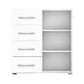 Comoda mini stela 1d4s, pal, 90x95x45 cm