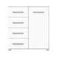 Comoda mini stela 1d4s, pal, 90x95x45 cm