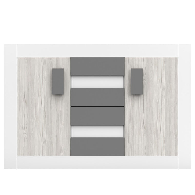 Comoda valentin , gri/alb, 145x97x50 cm-1