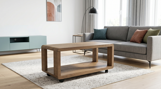 Masa cafea HT-146, 90x45x45 cm, stejar, MDF