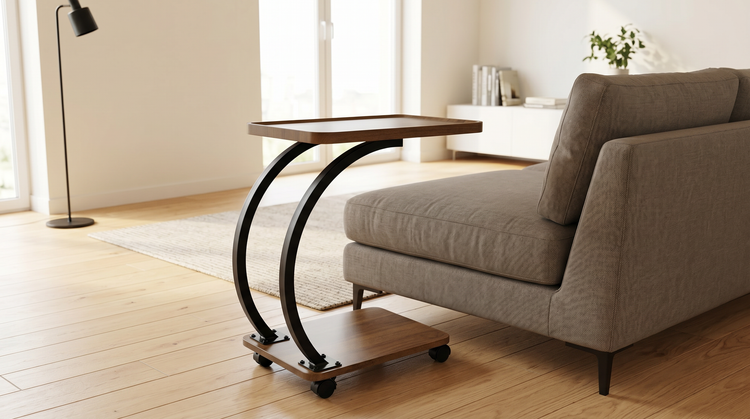 Masa cafea HT-220, 48x34x58 cm, stejar, MDF