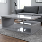 Masa cafea HT-016, 100x60x42 cm, gri lucios