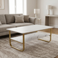 Masa cafea HT-229, 100x60 cm, alb, MDF