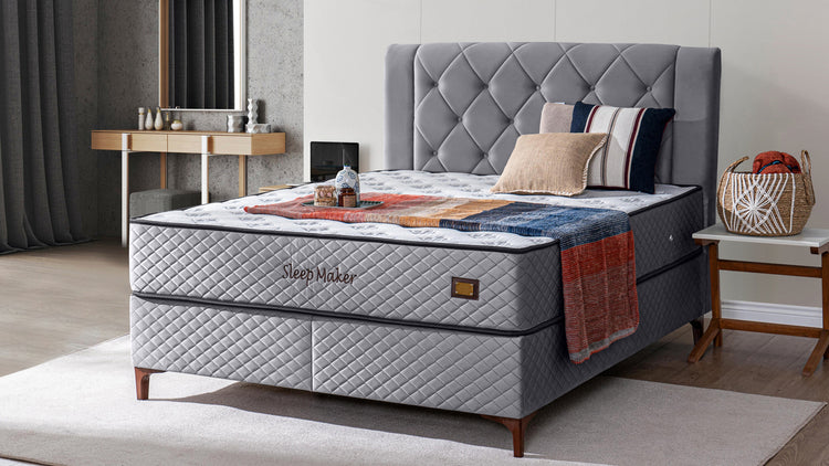 Pat Encanto 160 x 200 , tapitat cu somiera metalica