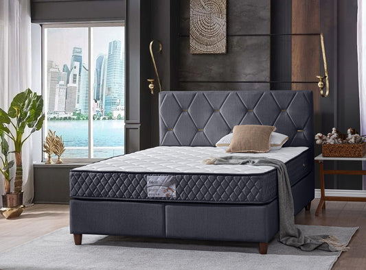 Pat Nobi 160 x 200 , tapitat, culoare antracit