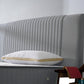Pat Melia 160 x 200 , tapitat, culoare gri deschis