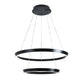 Lustra LED Tip Pendul, Cu Telecomanda, 3 Tipuri De Lumina, Inaltime Reglabila, 146W, Negru