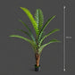 Planta Artificială Copac Tip Palmier Regal, 180 cm, 10 frunze, Verde, cu Ghiveci