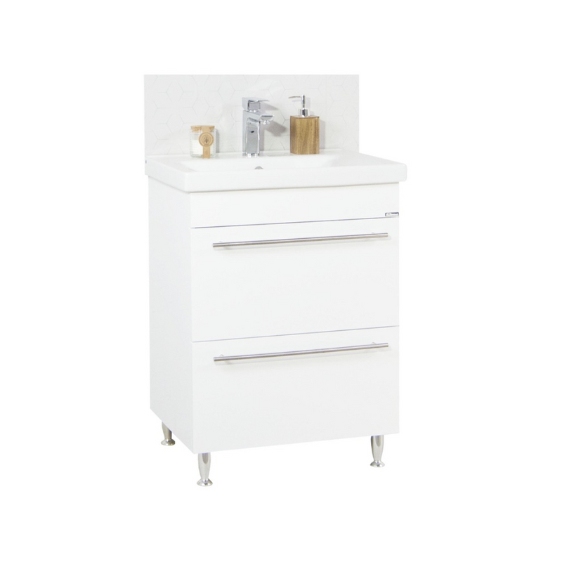 Seria 754 - Mobilier baie 60cm ALB SRT + Lavoar Sava 60 - 2060-2