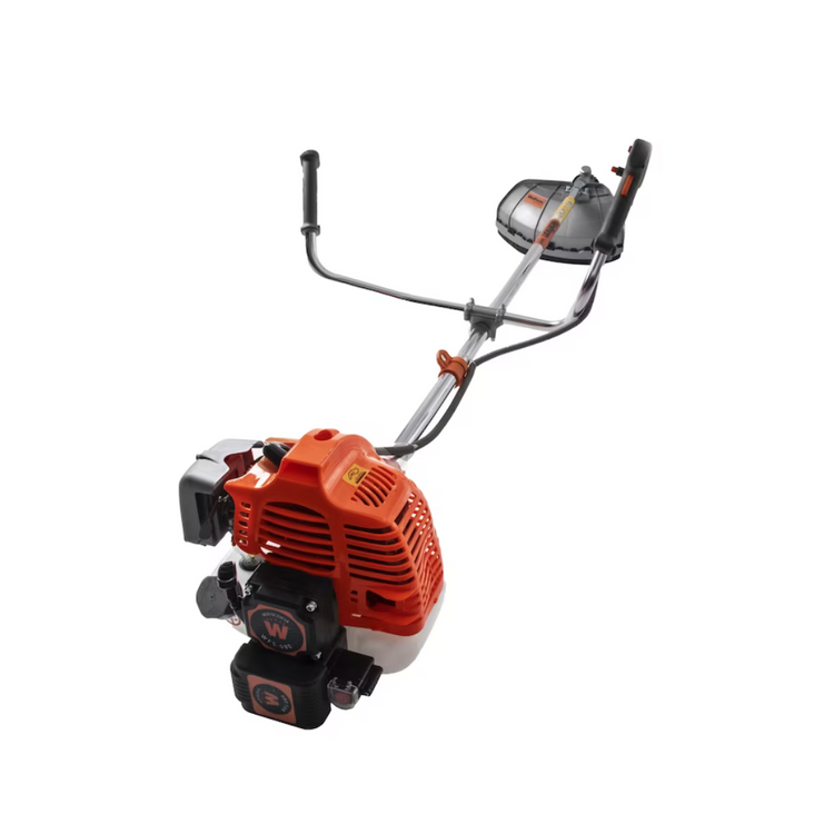 Motocoasa profesionala WOLFSON® cu pornire electrica, 8 CP, 52cc, 10 accesorii, ham profesional