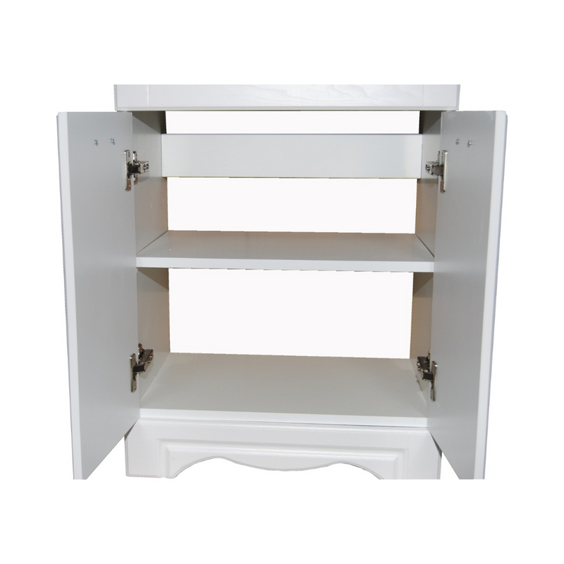 Seria 172 - Mobilier baie 55cm Alb 2U + Lavoar Albatros 55 - 7055-3