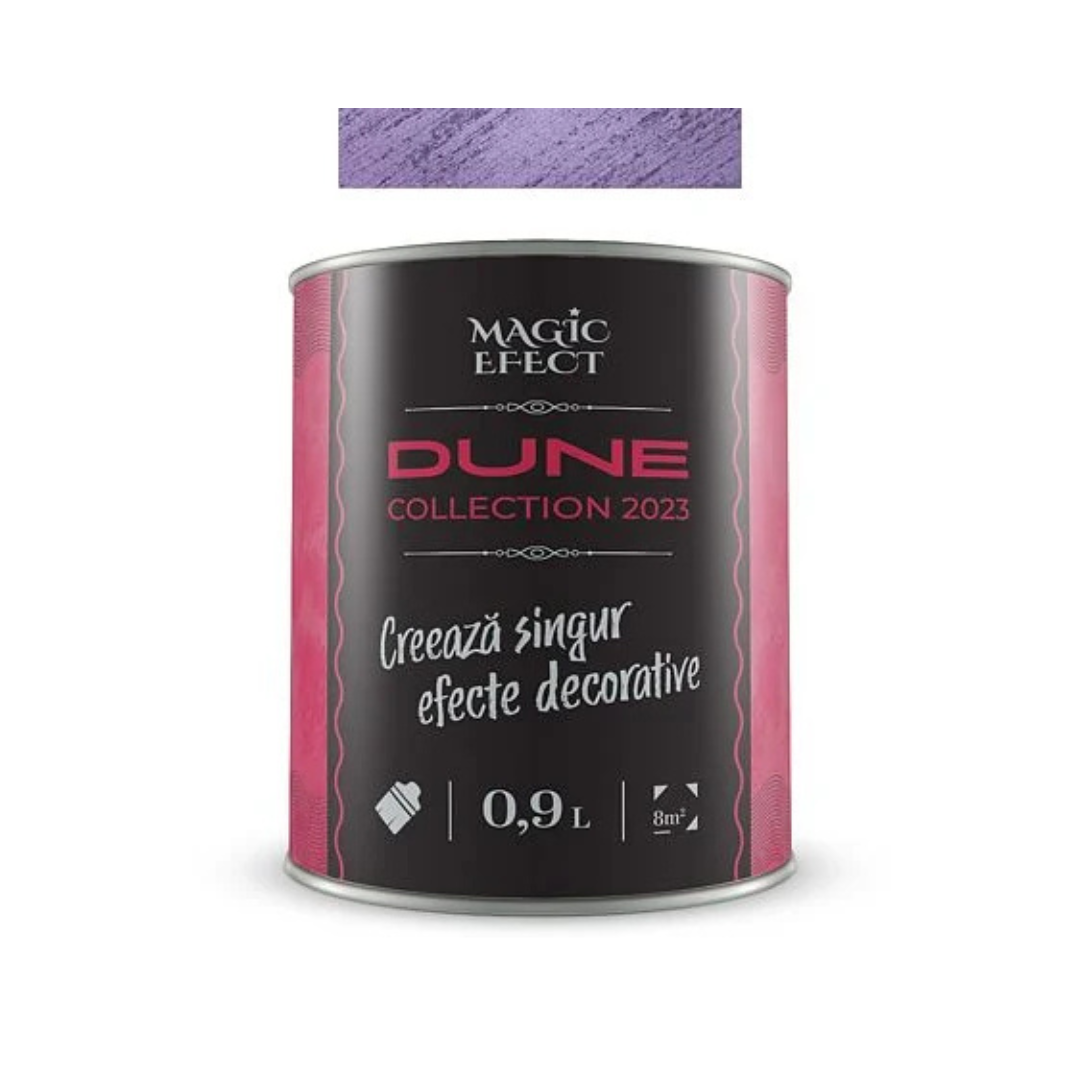 Vopsea decorativa cu efect de dune de nisip, Magic Efect Dune Ice Fuchsia, 0.9 l