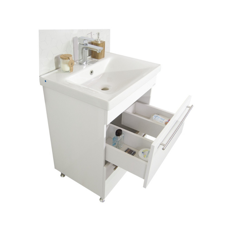 Seria 754 - Mobilier baie 60cm ALB SRT + Lavoar Sava 60 - 2060-3