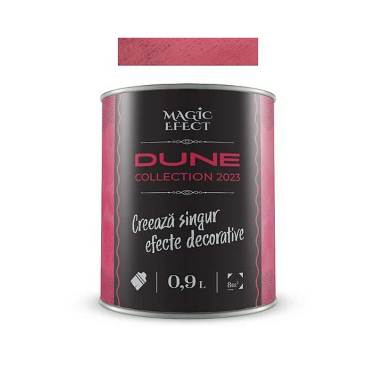 Vopsea decorativa cu efect de dune de nisip, Magic Efect Dune Ruby Red, 0.9 l,