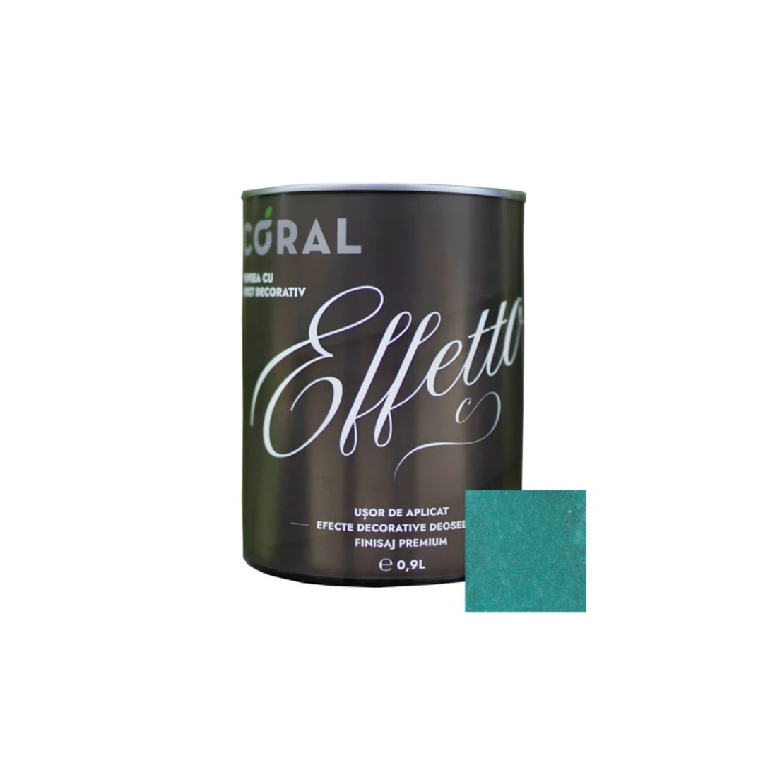 Vopsea decorativa, interior, Coral Effetto, Varese / verde, 0.9 L