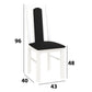 Set masa extensibila 120x150cm cu 6 scaune tapitate, mb-13 max5 si s-37 boss7 b22, alb, lemn masiv de fag, stofa