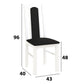 Set masa extensibila 120x150cm cu 4 scaune tapitate, mb-13 max5 si s-37 boss7 b22, alb, lemn masiv de fag, stofa