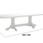 Masa extensibila 200-250x100 cm, Jork, lemn alb