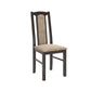 Set masa extensibila jork 200x250 cm, lemn masiv wenge, cu 10 scaune tapitate stofa gri, s-37 W2