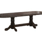 Set masa extensibila jork 200x250 cm, lemn masiv wenge, cu 10 scaune tapitate stofa gri, s-37 W2