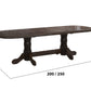 Set masa extensibila jork 200x250 cm, lemn masiv wenge, cu 10 scaune tapitate stofa gri, s-37 W2