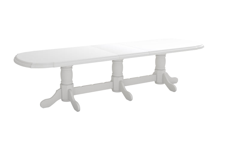 Masa extensibila 250-300x100 cm, Jork, lemn alb