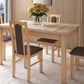 Set masa extensibila 140-180x80 cm cu 4 scaune tapitate, mb-21 modena1 si s-37 boss7 s6, sonoma, lemn masiv de fag, stofa